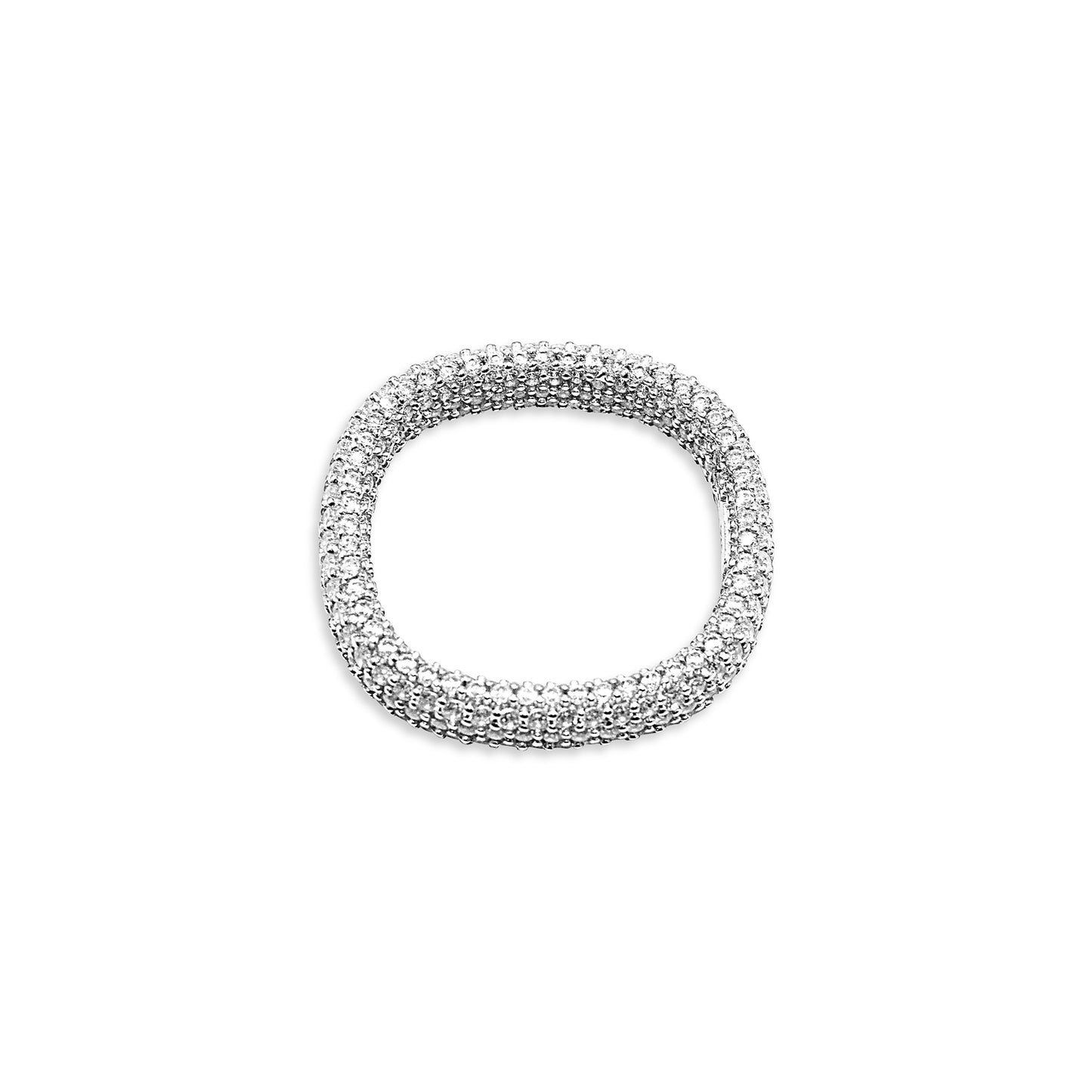 Square Pave Ring