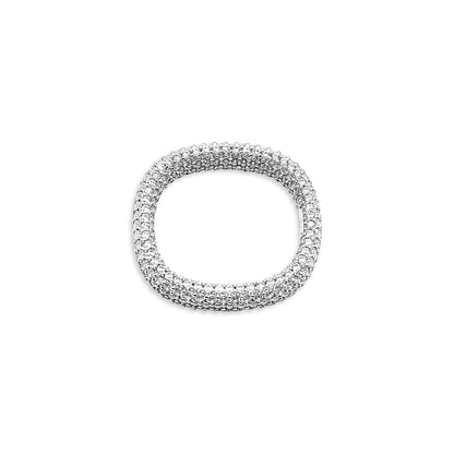 Square Pave Ring