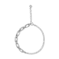 Half Tennis Half Chain Bracelet image