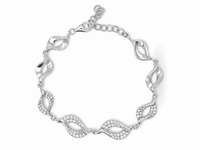 Twisted Leaf Zircon Bracelet image