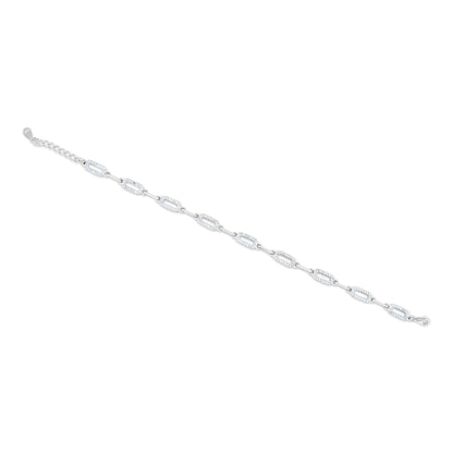 Elegant Zircon Link Bracelet