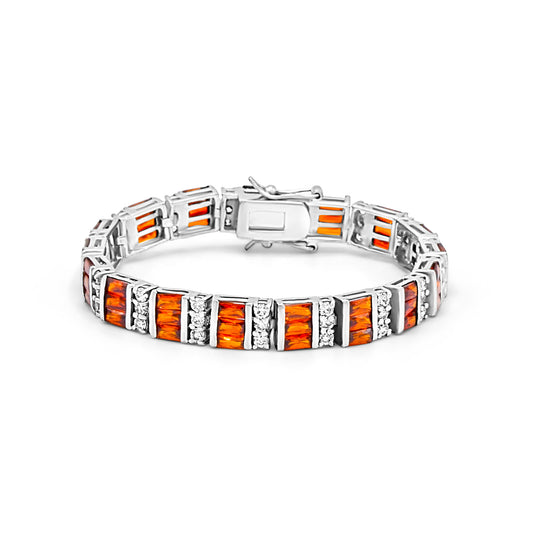 3R Orange Patterned Bracelet