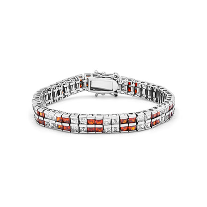 Orange Patterned Bracelet