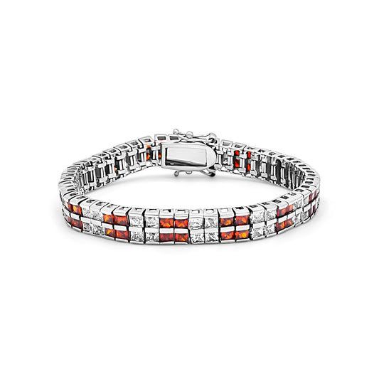 Orange Patterned Bracelet