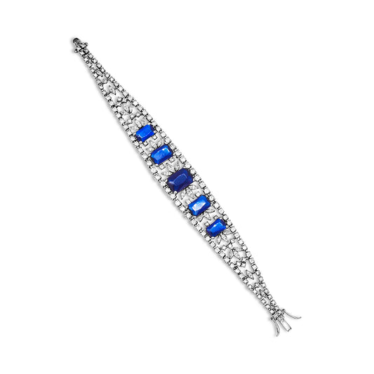 Sapphire Blue Statement Bracelet
