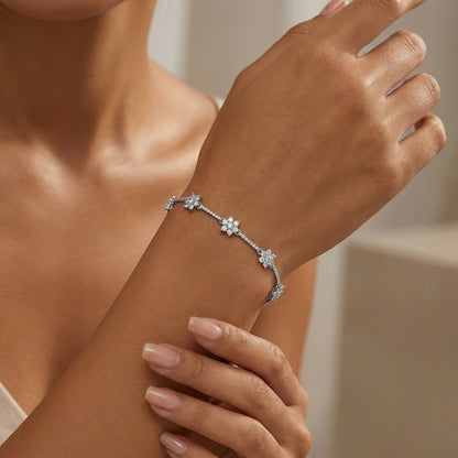 Floral Pavé Bracelet