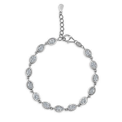Classic Oval Pavé Bracelet