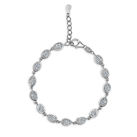 Classic Oval Pavé Bracelet