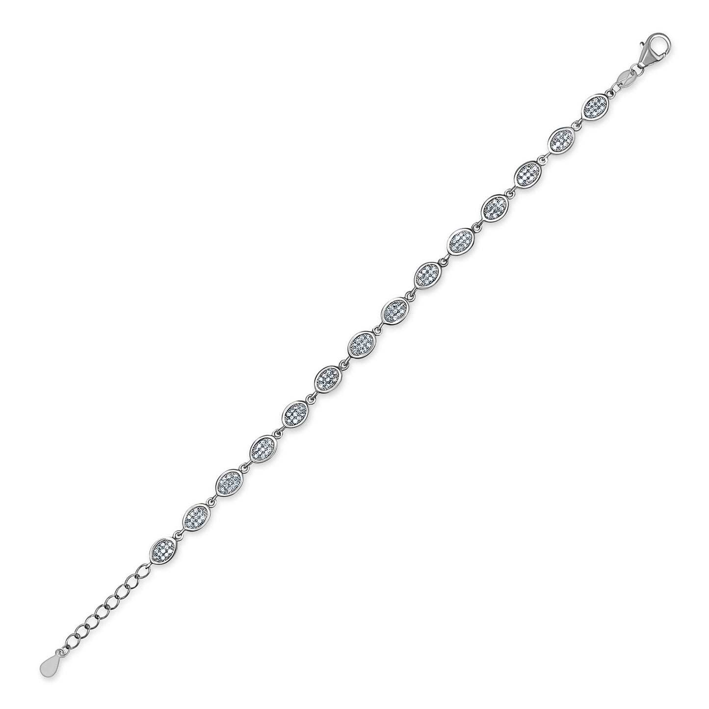 Classic Oval Pavé Bracelet