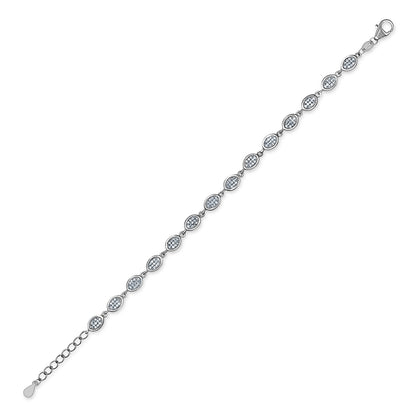 Classic Oval Pavé Bracelet