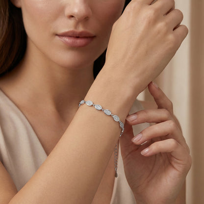 Classic Oval Pavé Bracelet