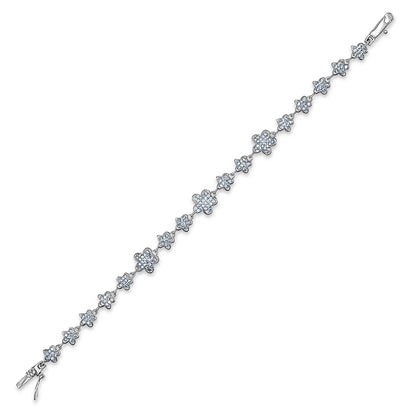 Flower Blossom Pavé Bracelet