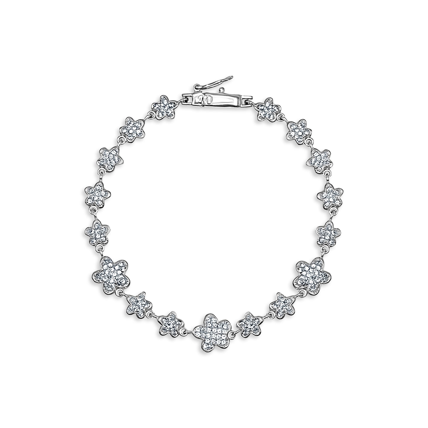 Flower Blossom Pavé Bracelet