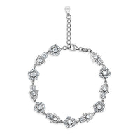 Hamsa Flower Pavé Bracelet image