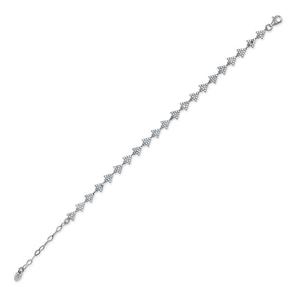 Triangle Pavé Link Bracelet