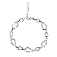 Open Pear Link Statement Bracelet image
