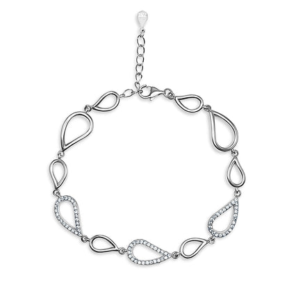 Open Pear Link Statement Bracelet