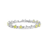 Dual Tone Star Link Statement Bracelet image