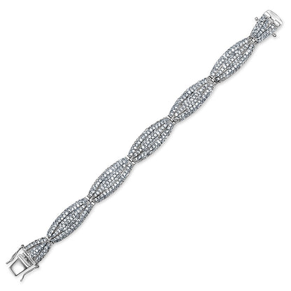 Sculpted Marquise Luxury Bracelet