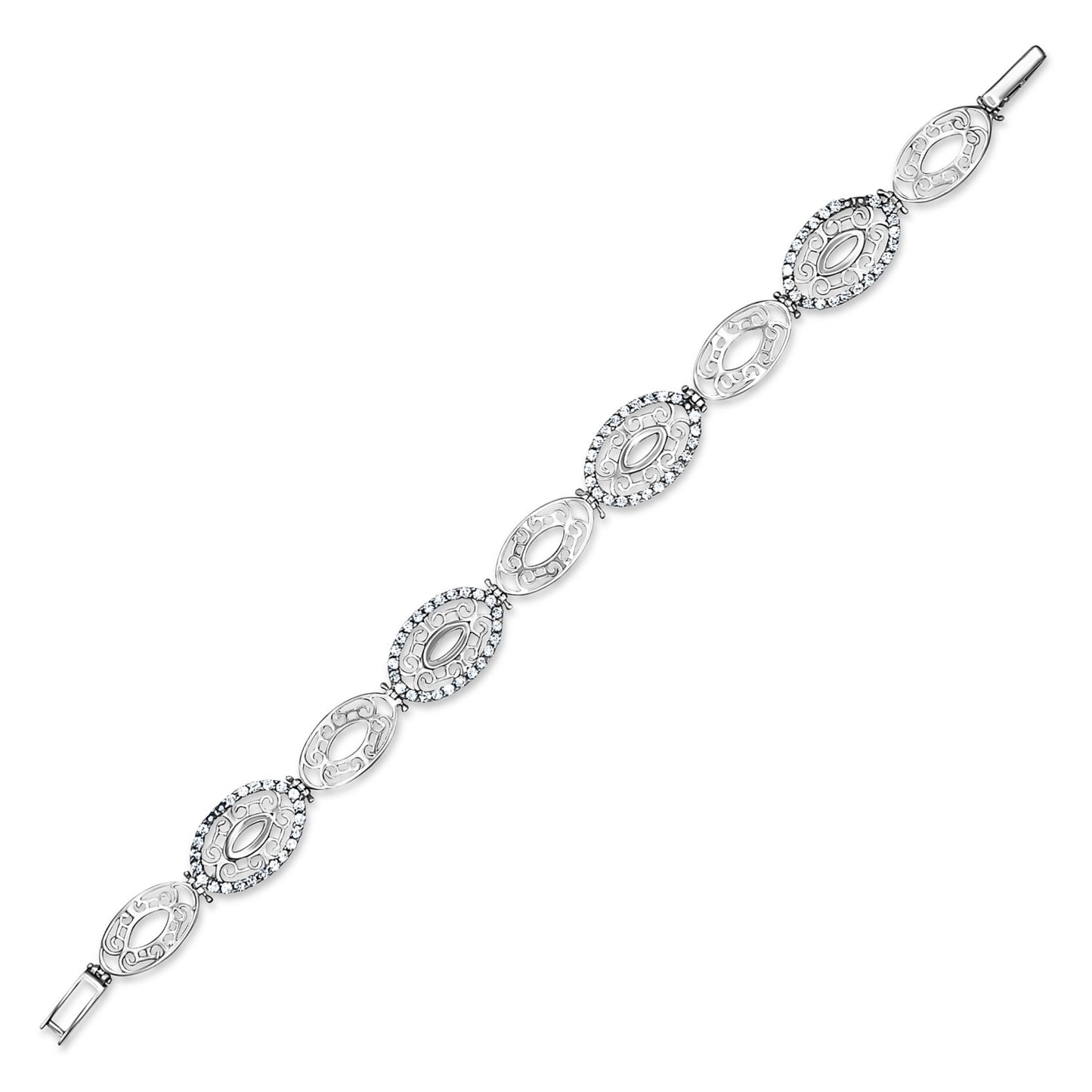Ornamental Oval Filigree Statement Bracelet