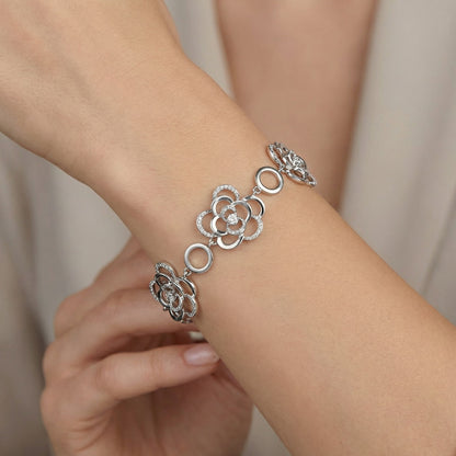 Bloom Link Statement Bracelet