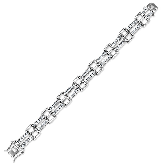 Structured Double Row Bracelet