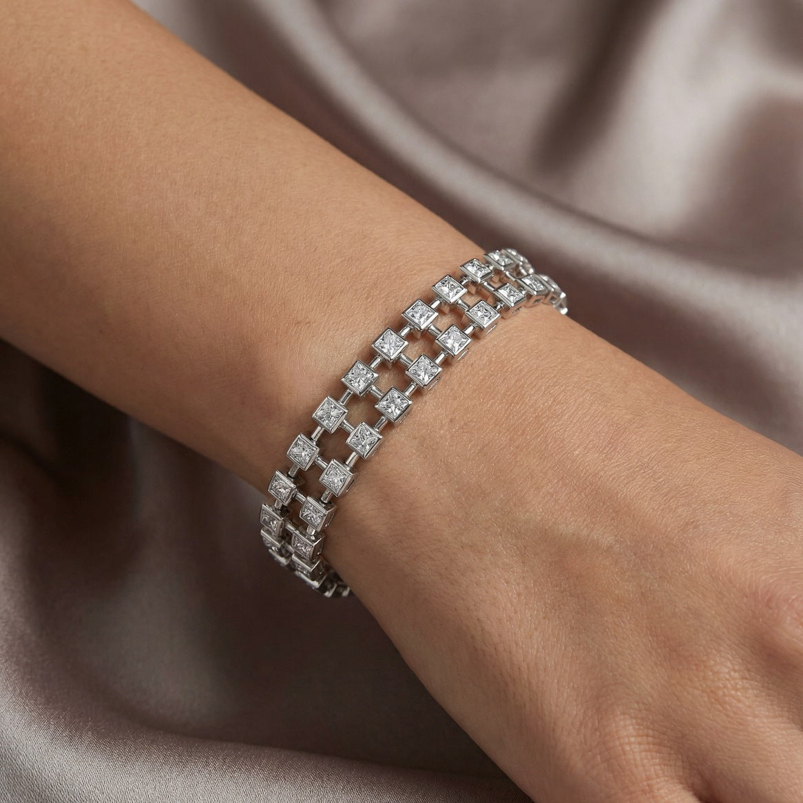 Princess Grid Link Bracelet