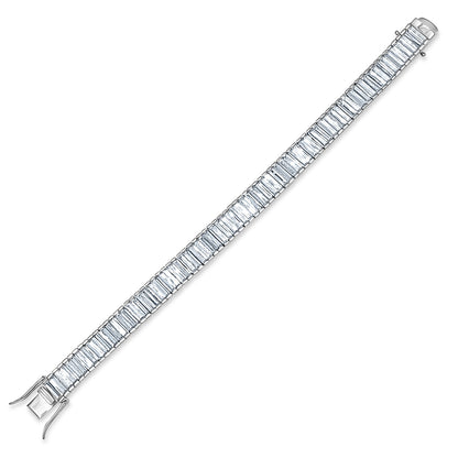 Double Baguette Statement Bracelet