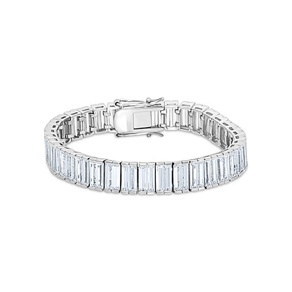 Double Baguette Statement Bracelet
