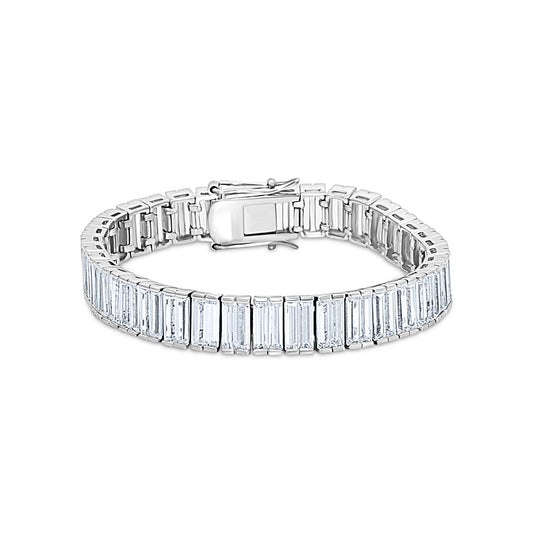 Double Baguette Statement Bracelet