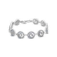 Pavé Spiral Circle Bracelet image