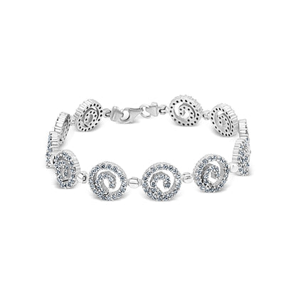 Pavé Spiral Circle Bracelet