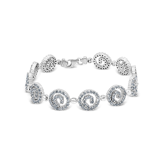 Pavé Spiral Circle Bracelet
