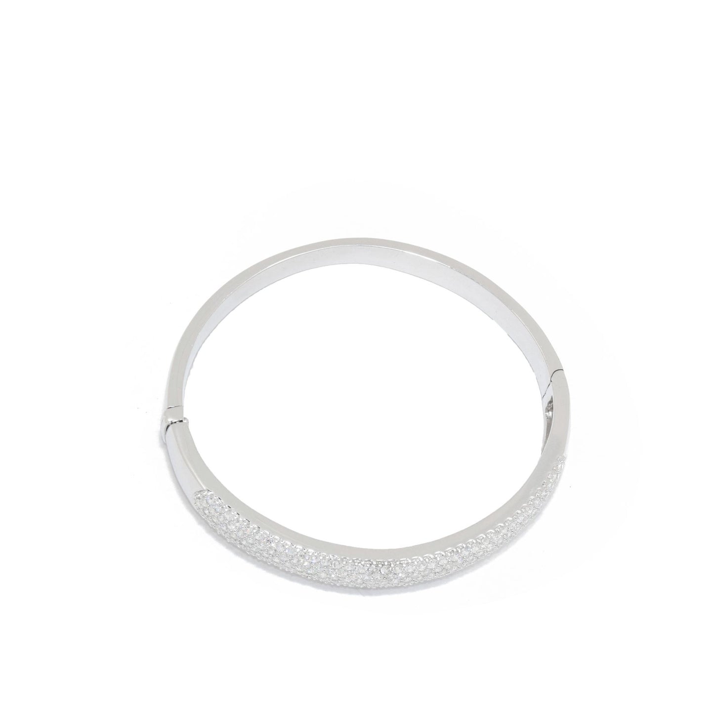 5R Zircon Hinged Bangle