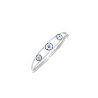 Evil Eye Hinged Bangle image