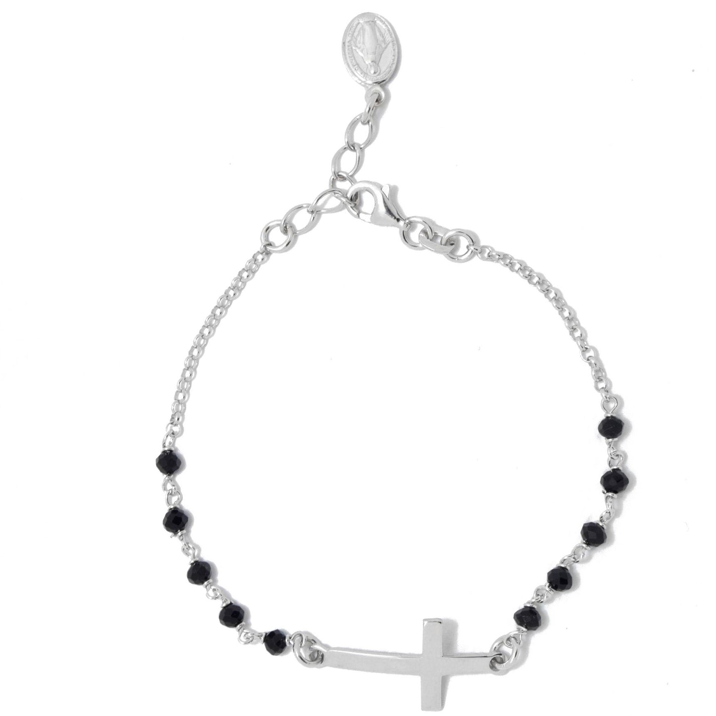 Crystalline Cross Bracelet