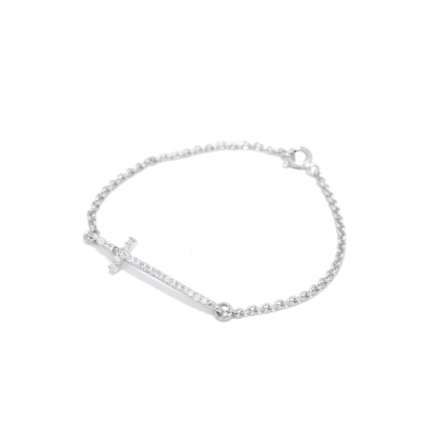 Sparkling Cross Bracelet