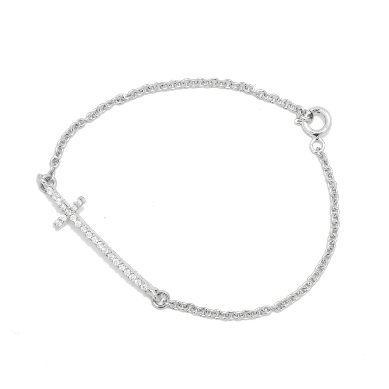 Sparkling Cross Bracelet