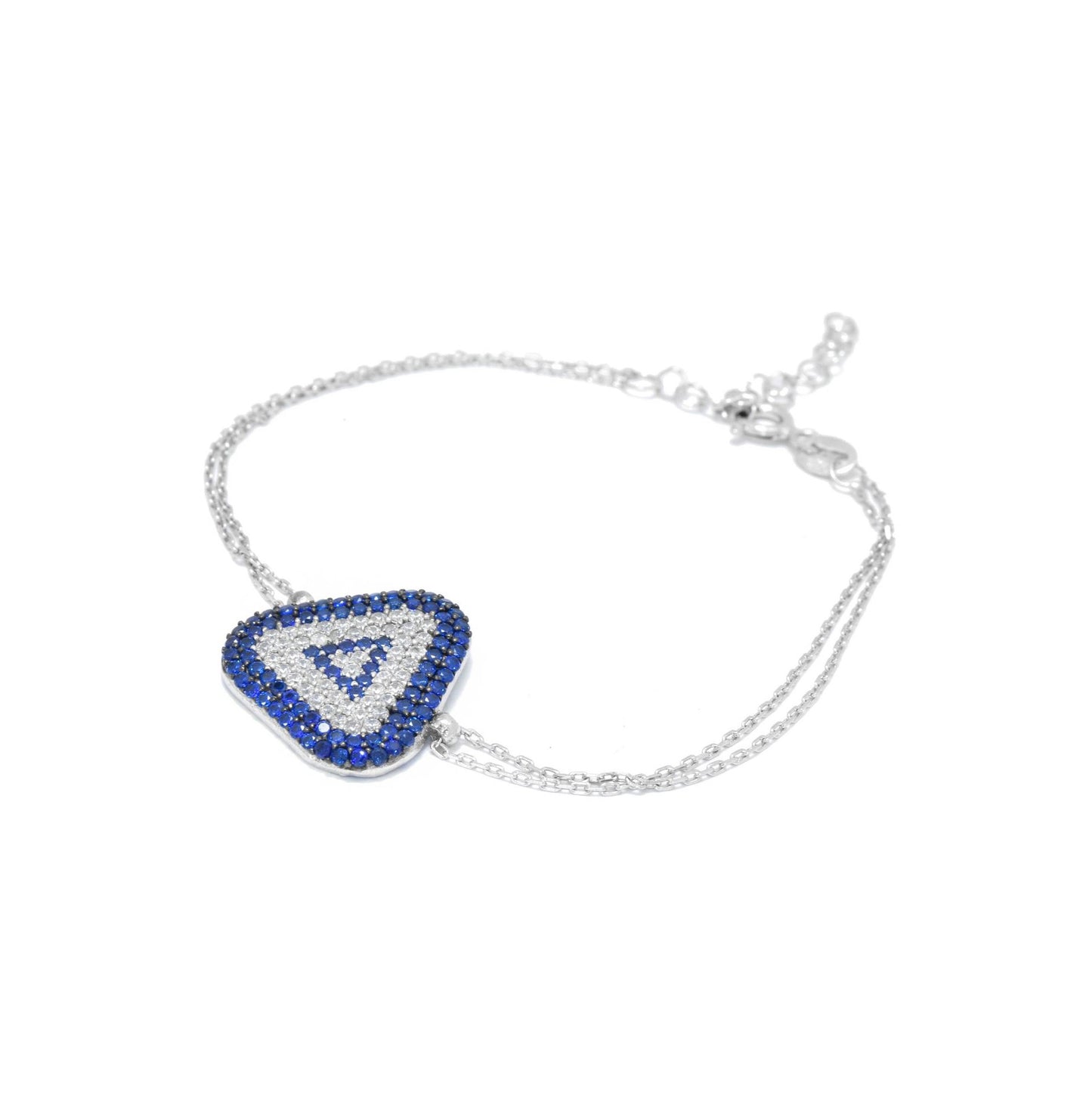 Abstract Triangular Evil-eye Bracelet