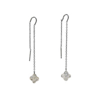 Sparkling Four Clover Chain Earring image