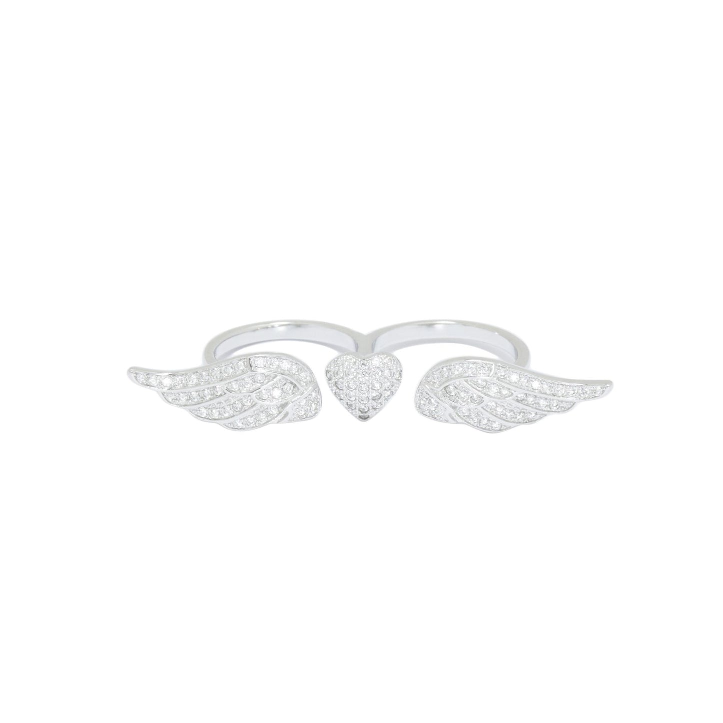 Angel Wings Double Helix Love Ring