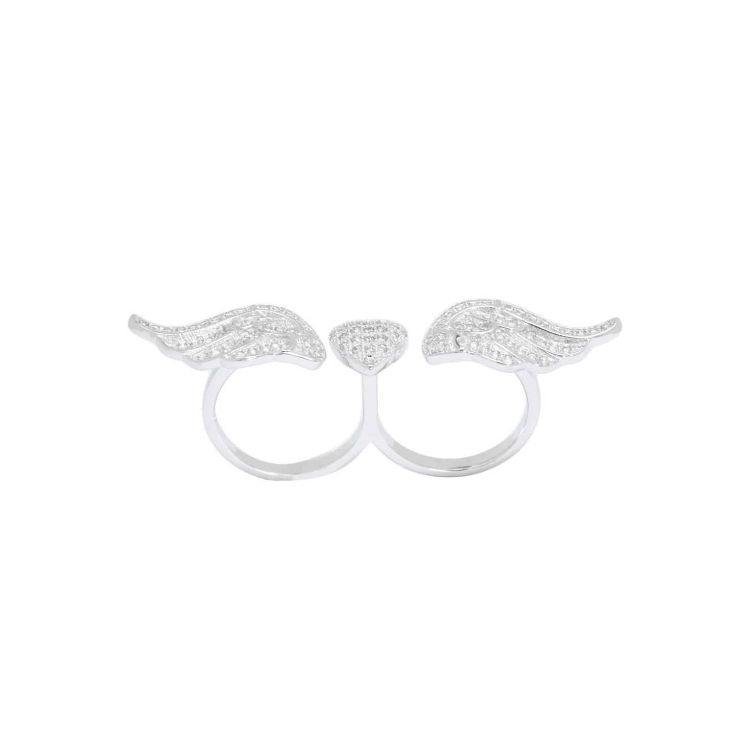 Angel Wings Double Helix Love Ring