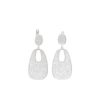 Oval Zirconia Dangle Earrings image