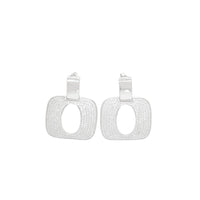 Open Oval Pave Earrings image