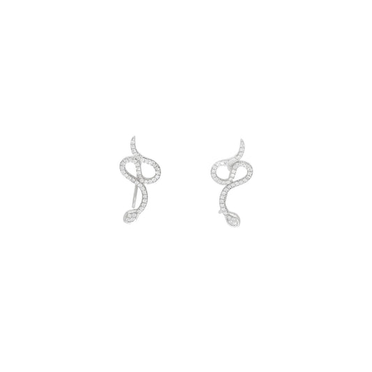 Sparkling Snake Earrings