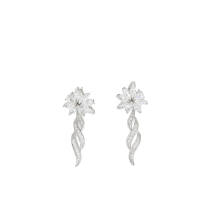 Floral Elegance Drop Earrings