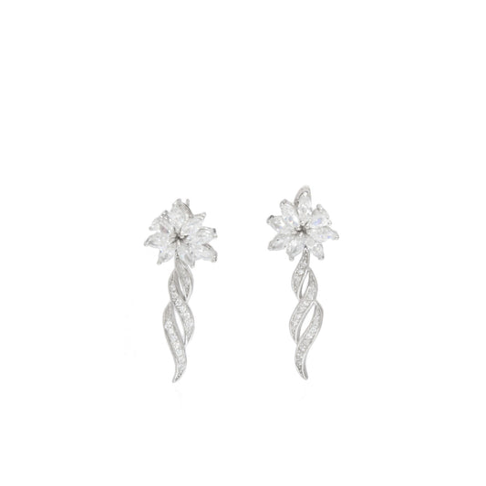 Floral Elegance Drop Earrings