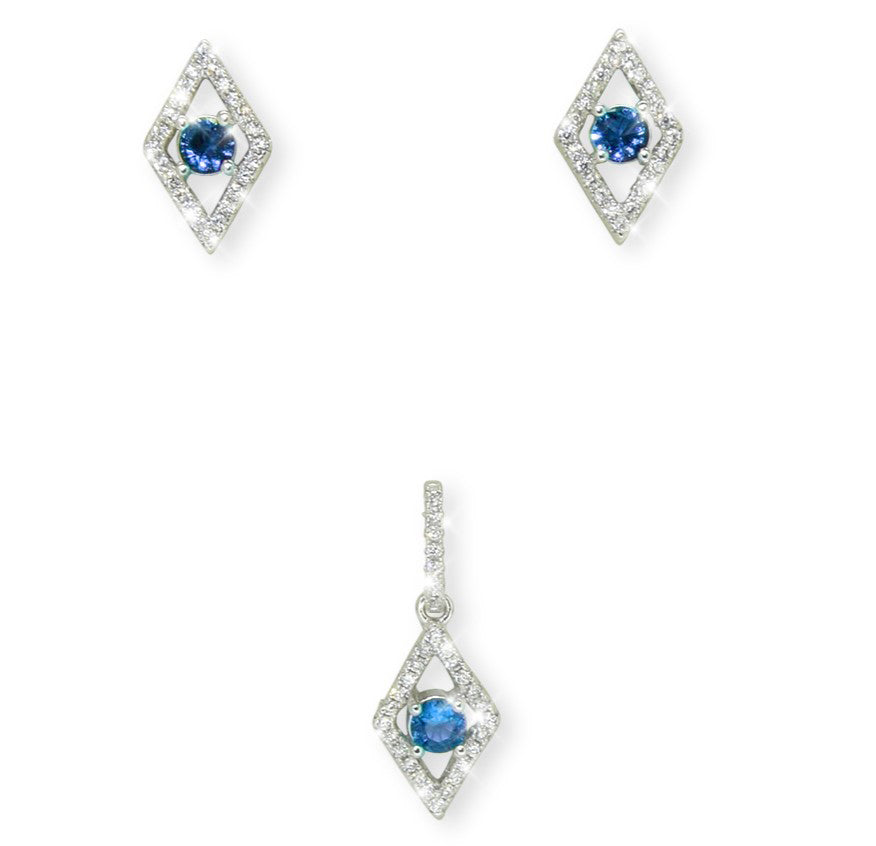 Emerald/Sapphire Half Set