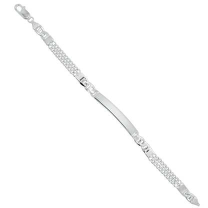 Double Chain ID Bracelet 7 mm