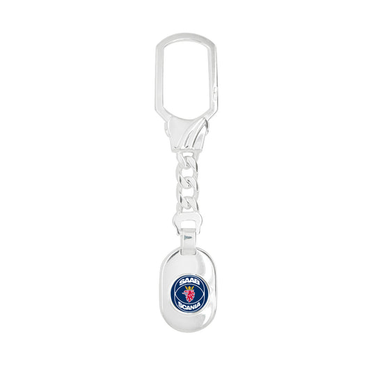 Saab-silver-keychain